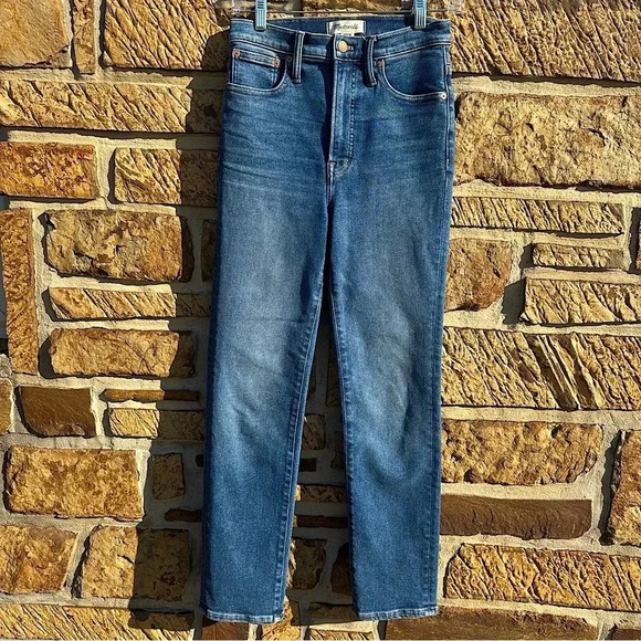 Women’s Madewell The Perfect Vintage Jean in Maplewood Wash High waist Mom Jeans - Picture 2 of 16